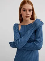 Платье вечернее праздничное офисное повседневное вязаное