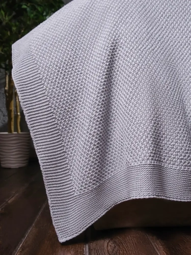 Плед 150х200 покрывало на диван кровать вязаный детский