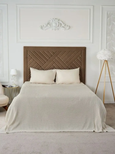 Плед 240х260 на кровать диван покрывало вязаный Хлопок 100 % фото 4