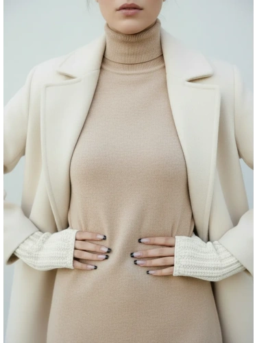 Митенки молочный теплые перчатки без пальцев y2k фото 3