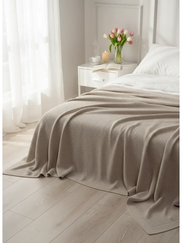 Плед 150х200 покрывало на диван кровать вязаный детский фото 6