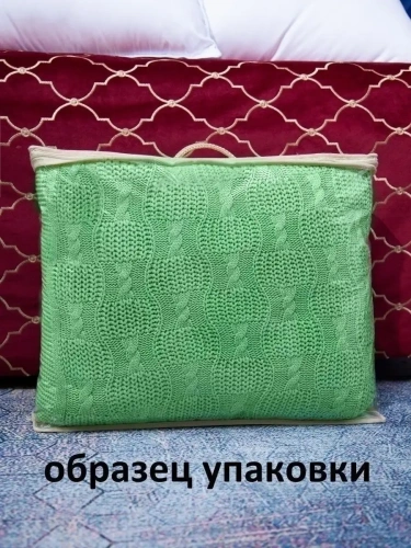 Плед 220x240 на кровать диван покрывало вязаный хлопок 100% фото 8
