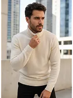 Свитер мужской с горлом теплый шерстяной