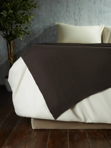 Наволочка декоративная вязаная для подушки 45 x 45 см хлопок фото 5