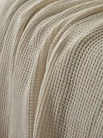 Плед 220х240 на кровать диван покрывало вязаный Хлопок 100 %