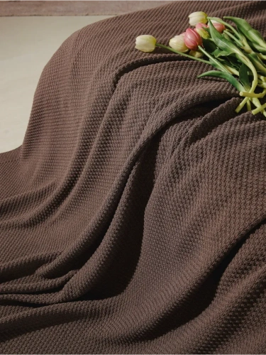 Плед 180х220 на кровать диван покрывало вязаный Хлопок 100 % фото 2