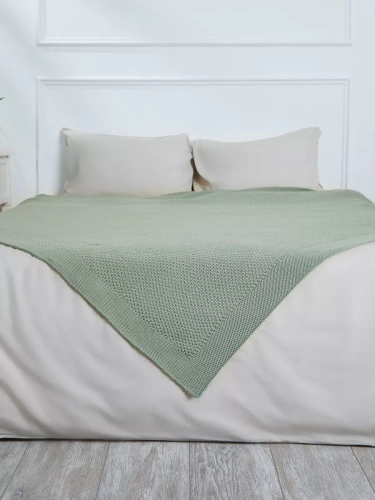 Плед 150х200 покрывало на диван кровать вязаный детский