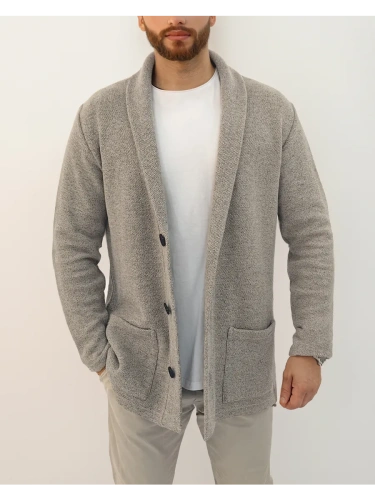 Кардиган на пуговицах длинный повседневный накидка удлиненный