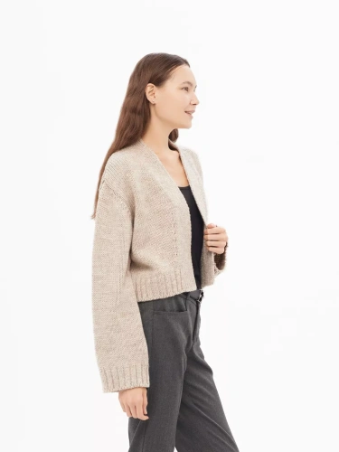 Кардиган укороченный Болеро короткий оверсайз молодежный фото 3