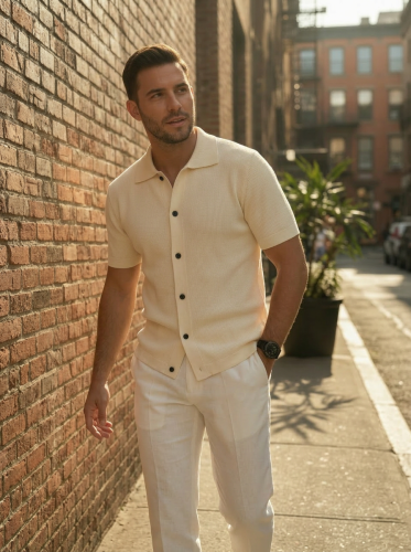 Кардиган мужской вязаный черный Old Money фото 5