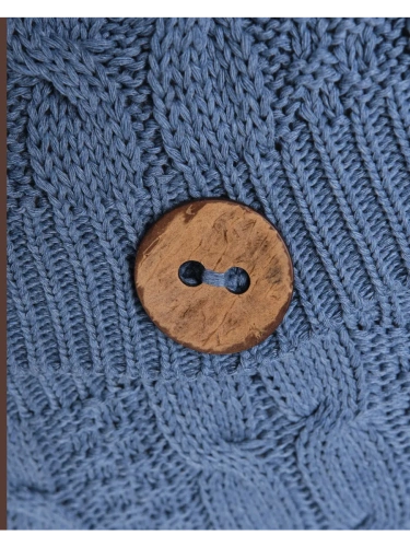 Наволочка декоративная вязаная для подушки 45 x 45 см хлопок фото 3