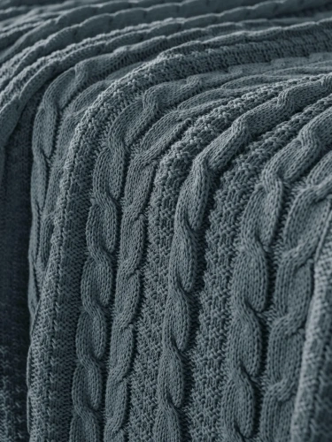 Плед 180x220 на кровать диван покрывало вязаный хлопок 100% фото 3