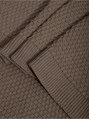 Плед 160х220 на кровать диван покрывало вязаный Хлопок 100 % фото 4