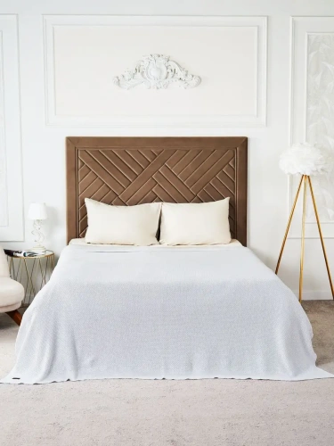 Плед 180х220 на кровать диван покрывало вязаный Хлопок 100 % фото 4