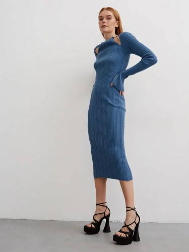 Платье вечернее праздничное офисное повседневное вязаное фото 8