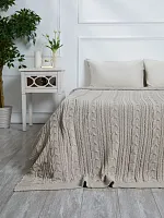 Плед 150х200 покрывало на диван кровать вязаный детский