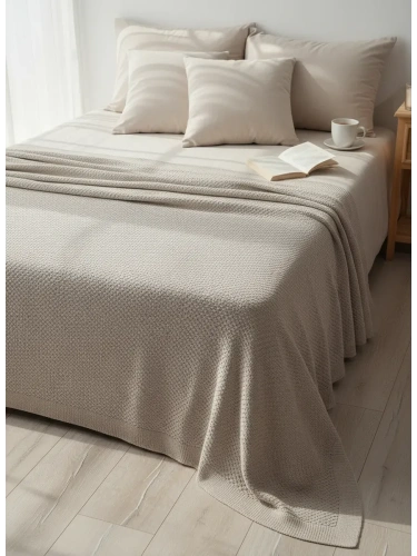 Плед 150х200 покрывало на диван кровать вязаный детский