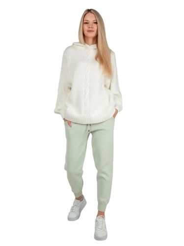 Худи оверсайз с капюшоном шерстяной Кофта длинный Свитер фото 2