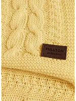 Плед 200x220 на кровать диван покрывало вязаный хлопок 100%