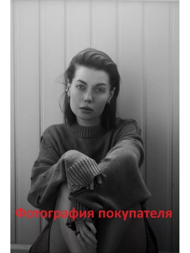 Свитер оверсайз рваный женский и мужской теплая унисекс фото 9