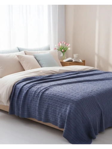 Плед 150х200 покрывало на диван кровать вязаный детский