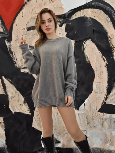 Свитер оверсайз женский и мужской теплая унисекс фото 9