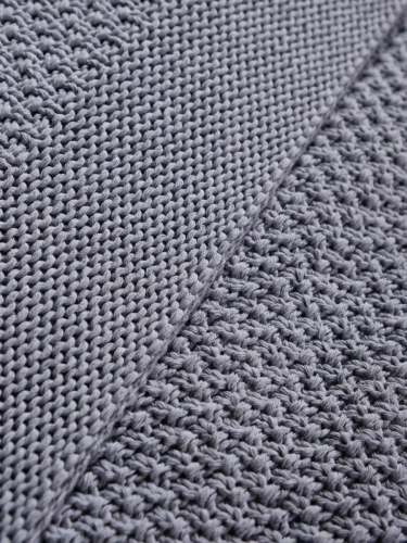 Плед 160х220 покрывало на диван кровать вязаный хлопок 100% фото 4