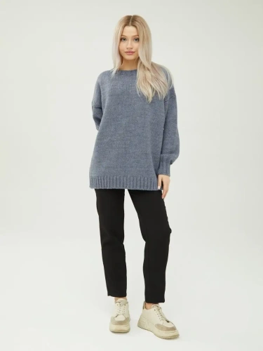 Свитер женский оверсайз шерстяной Кофта свободного Джемпер фото 2