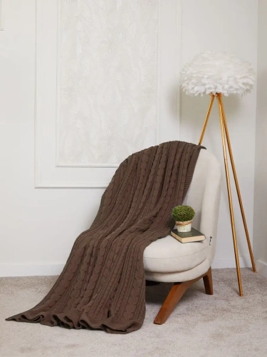 Плед 150х200 покрывало на диван кровать вязаный детский фото 2