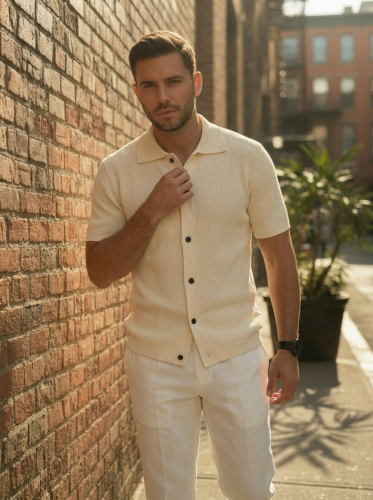 Кардиган мужской вязаный черный Old Money фото 6