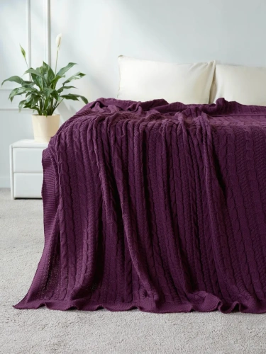 Наволочка декоративная вязаная для подушки 45 x 45 см хлопок фото 5