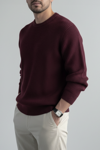 Свитер оверсайз теплый вязаный джемпер фото 5