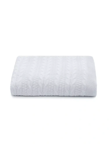 Плед 160х220 покрывало на диван кровать вязаный хлопок 100% фото 7