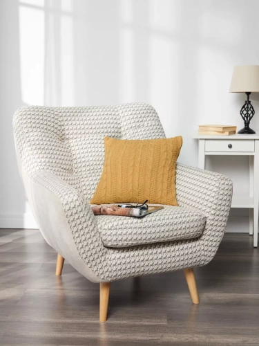 Плед 220x240 на кровать диван покрывало вязаный хлопок 100% фото 9