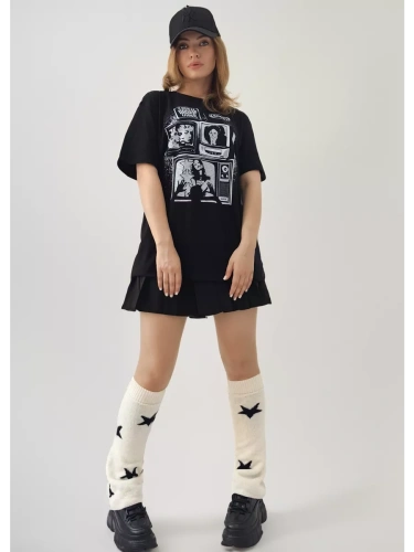 Гетры вязаные аниме со звездами фото 3