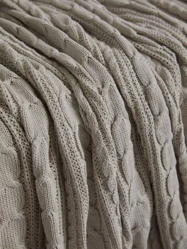 Плед 200х220 на кровать диван покрывало вязаный Хлопок 100 % фото 2