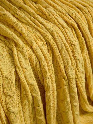 Плед 200х220 на кровать диван покрывало вязаный Хлопок 100 % фото 3