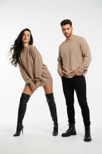 Свитер оверсайз женский и мужской теплая унисекс фото 3