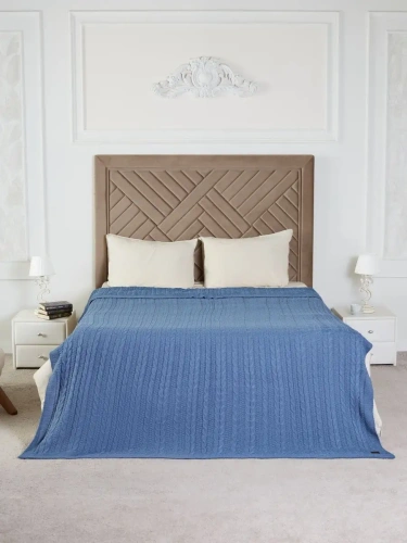 Плед 150х200 покрывало на диван кровать вязаный детский фото 4