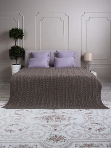 Плед 150х200 покрывало на диван кровать вязаный детский фото 4