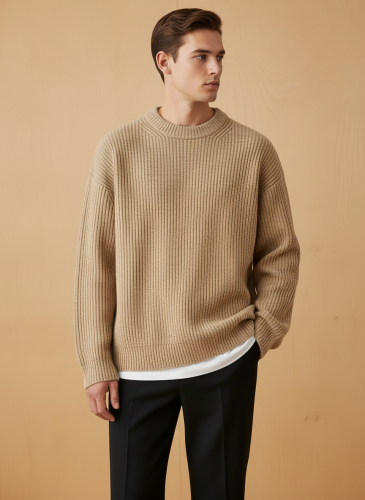 Свитер оверсайз теплый вязаный джемпер