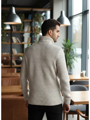 Свитер с горлом теплый шерстяной фото 2