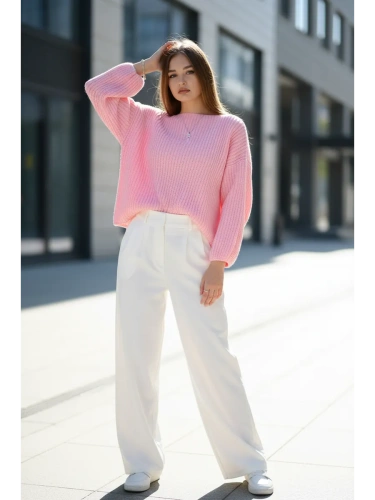 Вязаный свитер оверсайз удлиненный фото 6