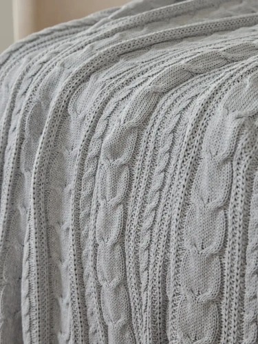 Плед 220х240 на кровать диван покрывало вязаный Хлопок 100 % фото 3