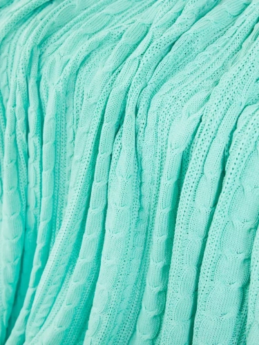 Плед 160х220 на кровать диван покрывало вязаный Хлопок 100 % фото 3