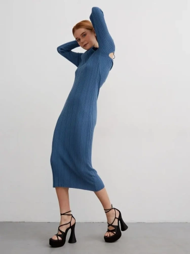 Платье вечернее праздничное офисное повседневное вязаное фото 2