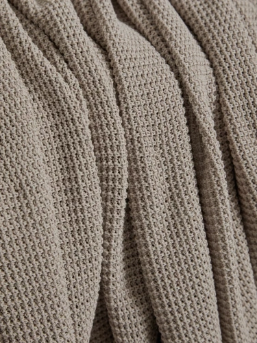 Плед 240х260 на кровать диван покрывало вязаный Хлопок 100 % фото 2