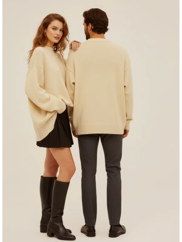 Свитер оверсайз женский и мужской теплая унисекс фото 4