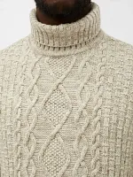 Свитер мужской с горлом теплый шерстяной