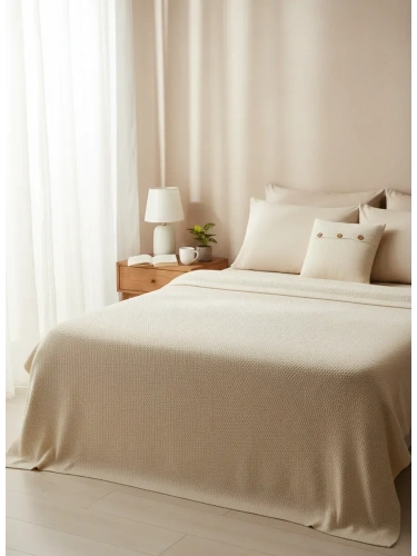 Плед 180х220 на кровать диван покрывало вязаный Хлопок 100 % фото 8